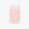 Herringbone Pink Turkish Hand Towel Image 1