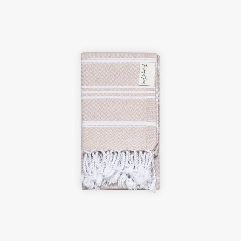 Basic Beige Hand Towel Image 1