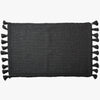 Hand-Knit Bath Rug - Black