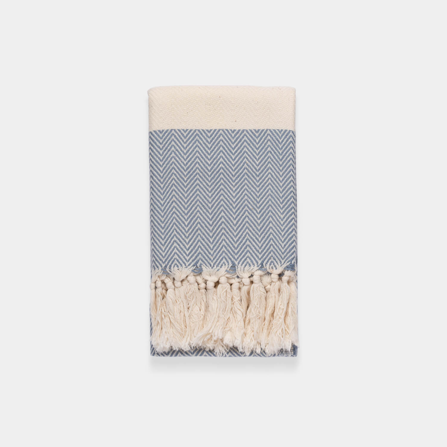 Herringbone Denim Hand Towel Image 1