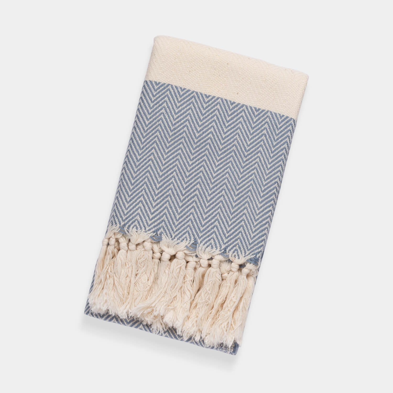 Herringbone Denim Hand Towel Image 2