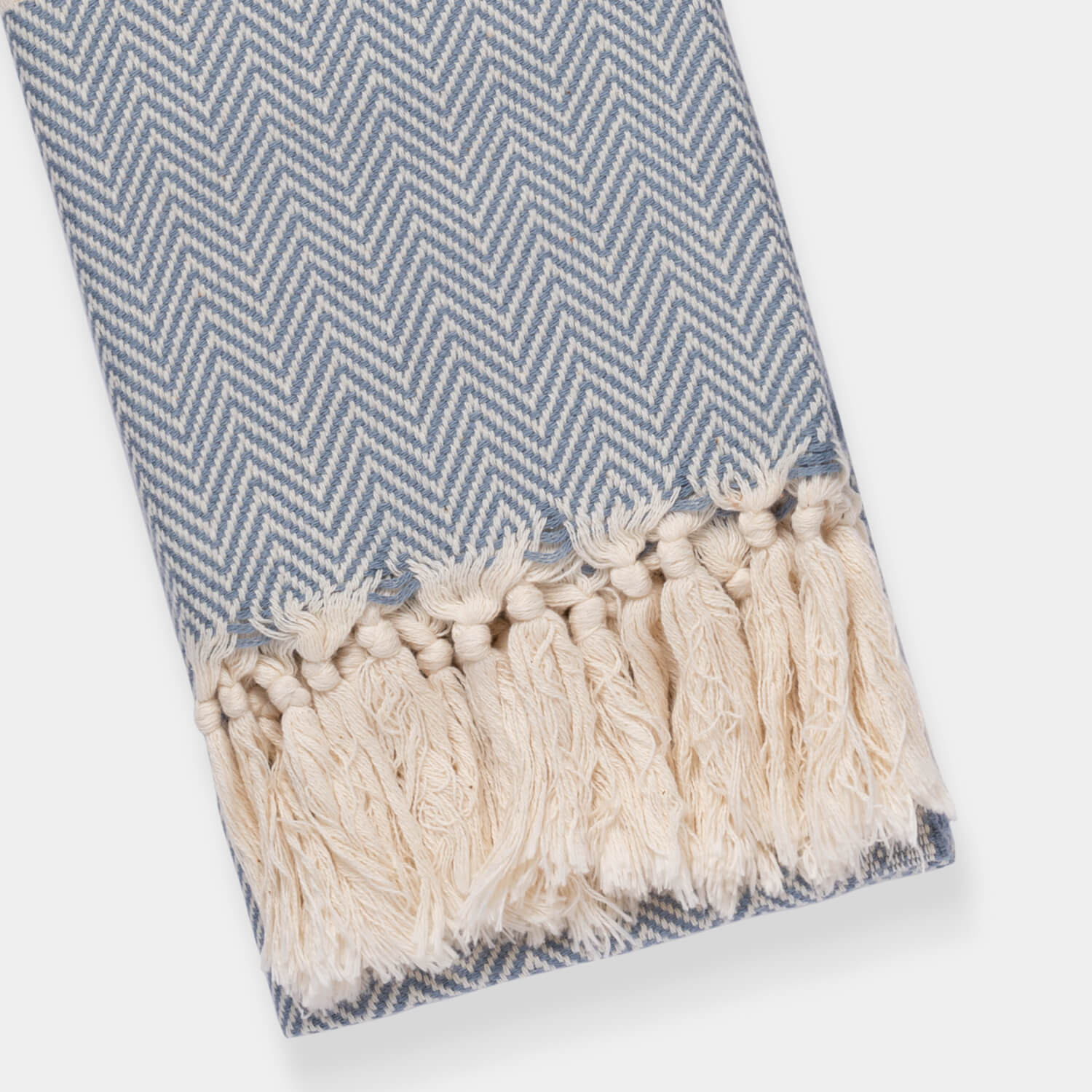 Herringbone Denim Hand Towel Image 3