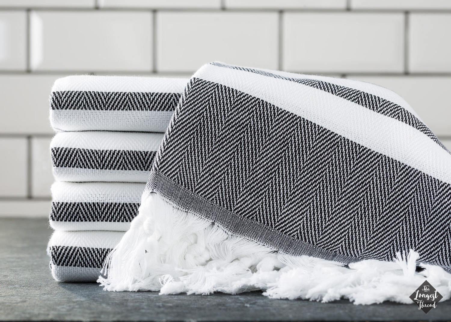Spa Black Turkish Towel