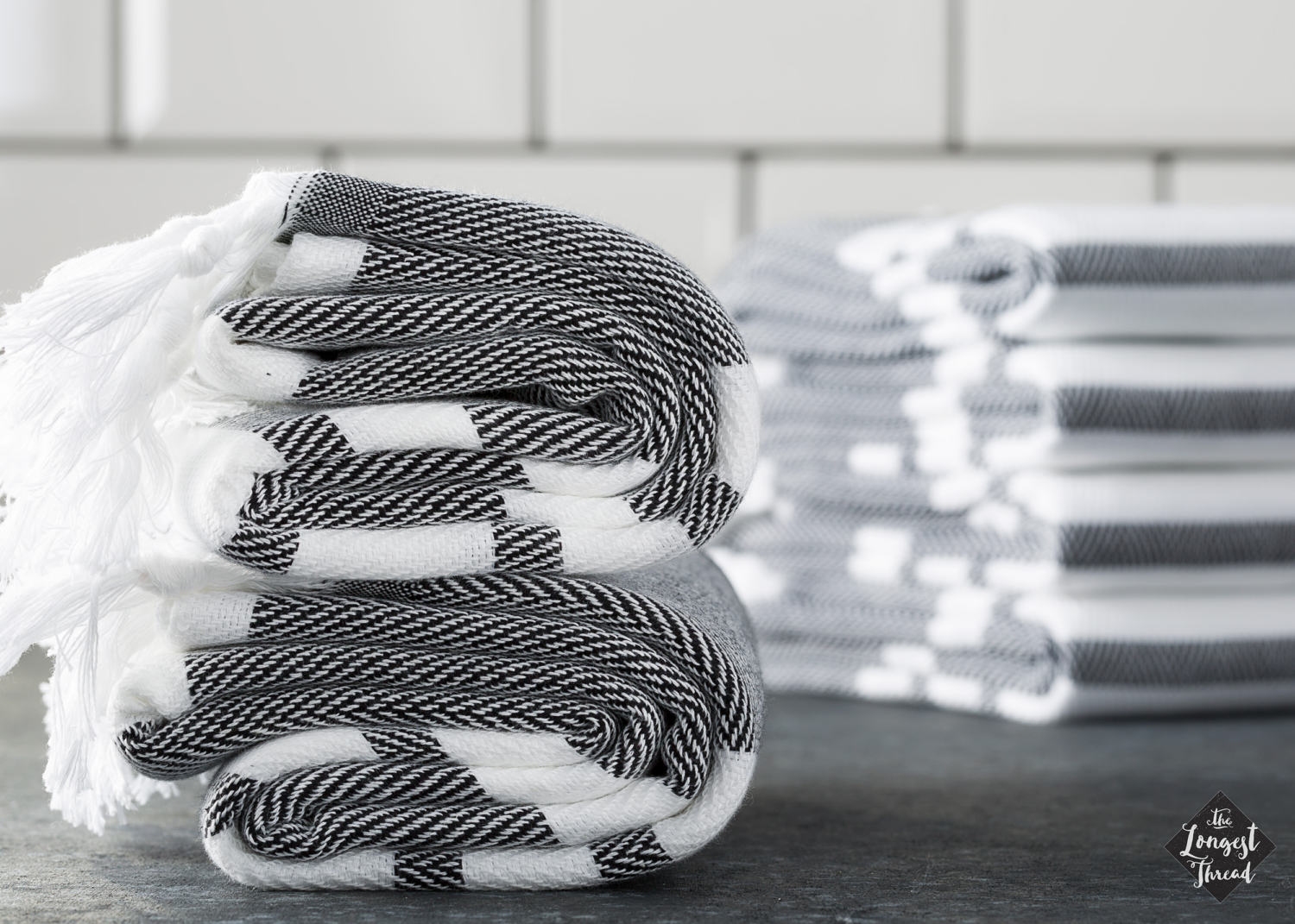 Spa Black Turkish Towel