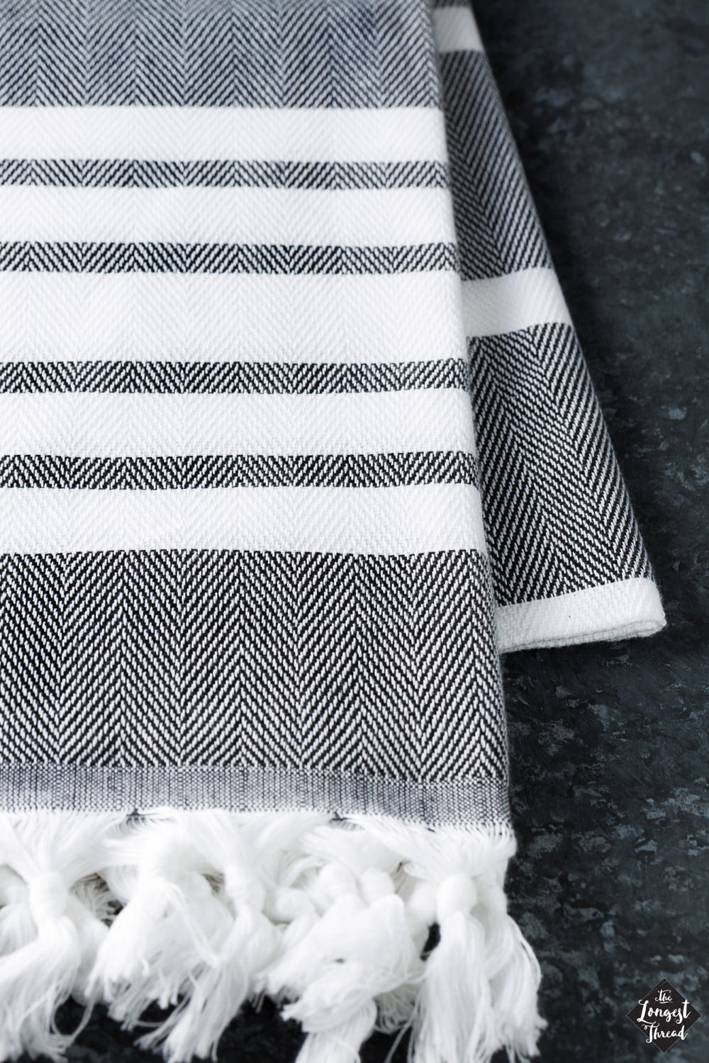Spa Black Turkish Towel