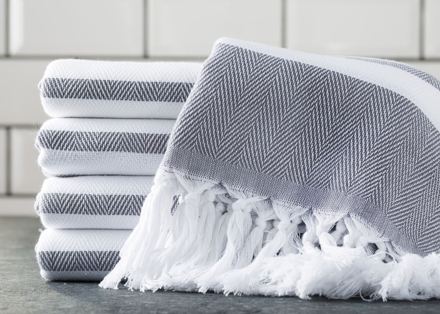 Spa Dark Gray Turkish Towel